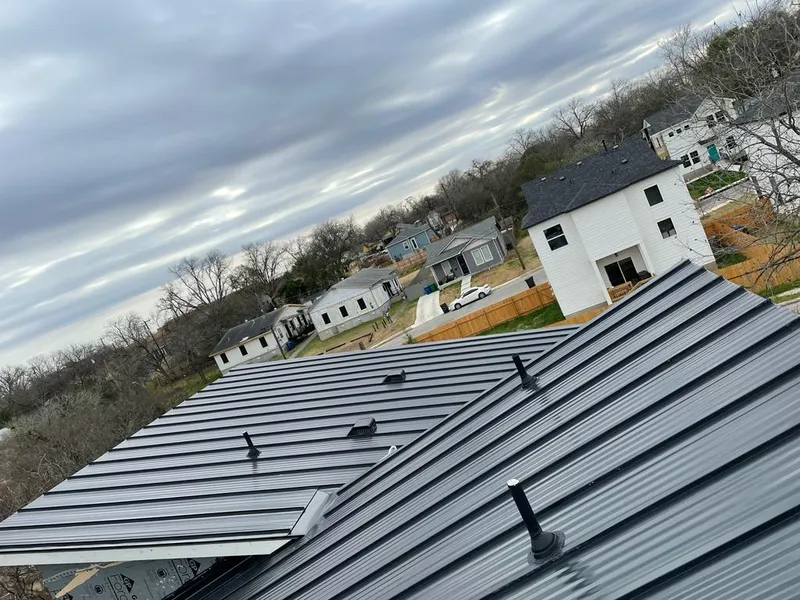 Standing seam metal roof panels with vents for Skylight Repair in Muhlenberg